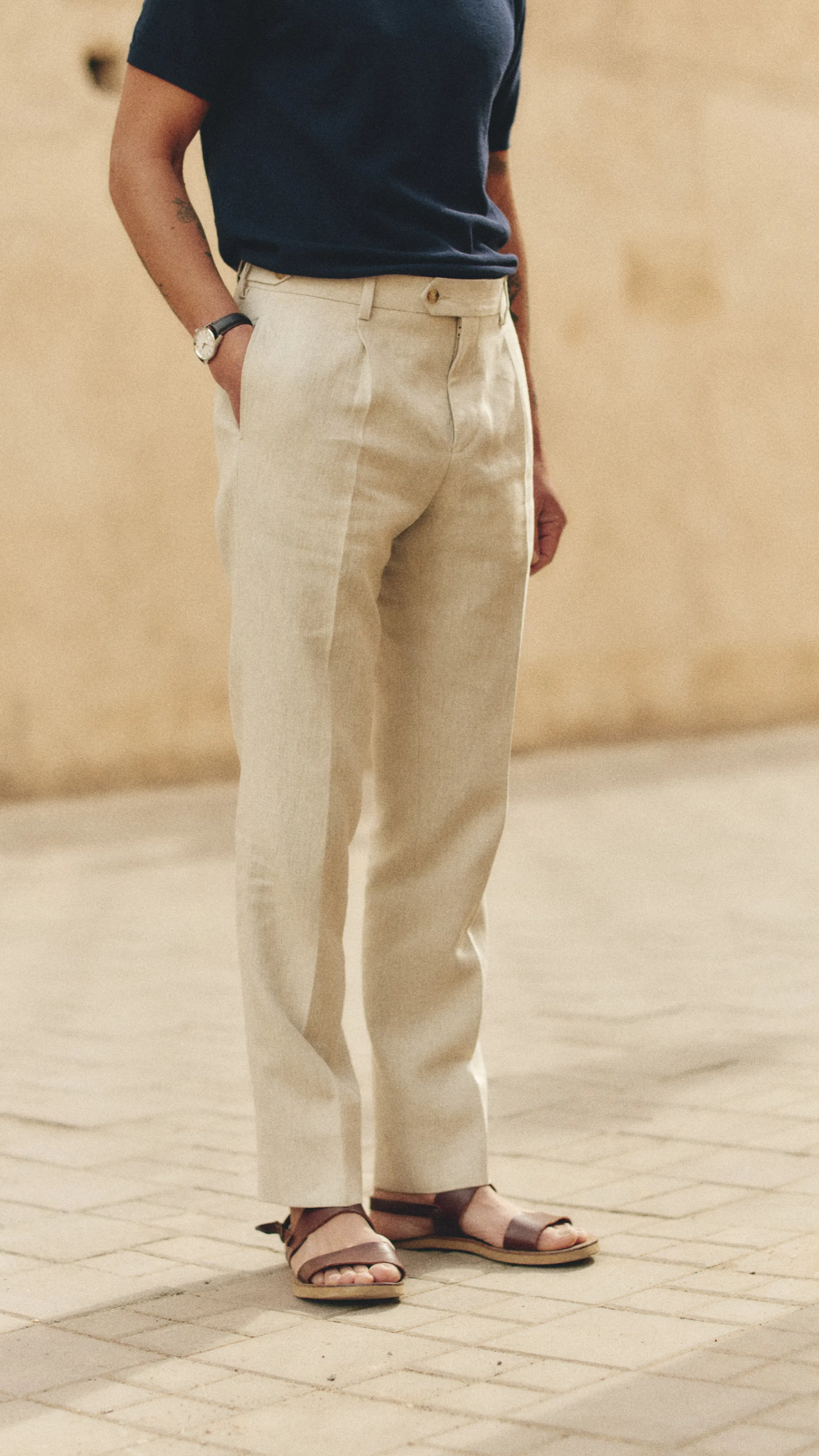Le Pantalon Costume en Lin
